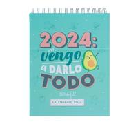 Mr.Wonderful Petit calendrier de bureau 2024, Je viens tout donner, 11 x 18 x 1,5