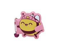 Mr. Wonderful Porte-clés avec Mini Carnet Squishy Abeille - Carnet de Notes avec Couverture Moelleuse