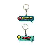 Mr.Wonderful Porte-clés, Caoutchouc, Multicolore, Standard
