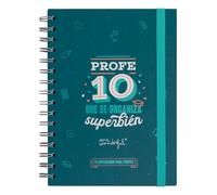 Mr. Wonderful Profe 10 Agenda journalier avec autocollants et notes adhésives