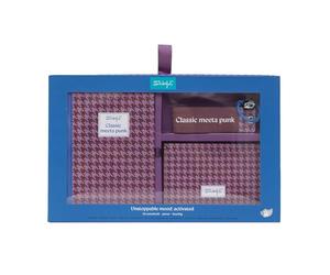 Mr. Wonderful - Set avec cahier A6 + Portemonnnaie + + porte-clés - Papeterie originale - Idée cadeau - Bureau et École - Format A6 - Pied-de-poule