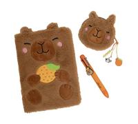 Mr. Wonderful - Set Cahier A5 + Porte-Monnaie + Stylo Effaçable - Papeterie originale - Idée cadeau - Bureau et École - Format A5 - Capybara