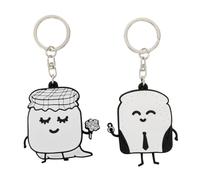 Mr. Wonderful - Set de 2 porte-clés Iconic - Toast et confiture