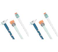 Mr. Wonderful - Set de 3 stylos effaçables Bo-Bo - Panda rouge avec radiographie - Stylos à encre bleue (Lot de 2)