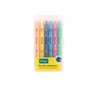 Mr. Wonderful Set de 6 Surligneurs Effaçables Wonder Comic - Surligneurs Double Pointe pour École et Études