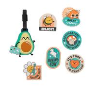 Mr. Wonderful - Set d'étiquette à bagage + autocollants - Avocat