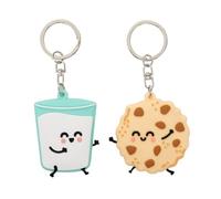 Mr. Wonderful - Set of 2 keyrings - Glass of milk and cookie