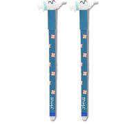 Mr. Wonderful - Stylo effaçable à seringue Bo-Bo - Stylo idéal pour les infirmières et les médecins - Encre bleue (Lot de 2)