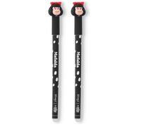 Mr. Wonderful - Stylo effaçable Bo-Bo noir - Mafalda (Lot de 2)