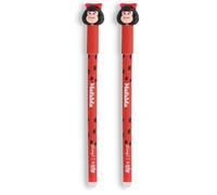 Mr. Wonderful - Stylo effaçable Bo-Bo rouge - Mafalda (Lot de 2)