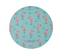 Mr Wonderful Tapis de Souris en Fibre Extra Fine avec Base en Caoutchouc antidérapant pour Souris Filaire ou sans Fil PC/Mac Flamants