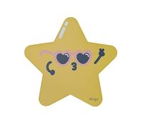 Mr Wonderful Tapis de Souris en Fibre Extra Fine avec Base en Caoutchouc antidérapant pour Souris Filaire ou sans Fil PC/Mac étoiles