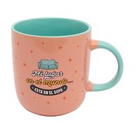 Mr.Wonderful Tasse, Ma place dans le monde... est sur le canapé, 12 x 15,5 x 18,5