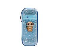 Mr. Wonderful Trousse Rigide 3D Suricate avec Compartiment en Maille - Trousse Scolaire Rigide