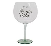 Mr. Wonderful - Verre ballon - It’s gin o’clock - Verre ballon avec message - En verre - Capacité : 70 cl.
