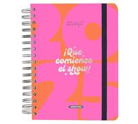 Mr. Wonderful Wonder Agenda journalier 2025 avec 8 feuilles d'autocollants et bloc de notes adhésives en forme
