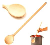 Mr.Woodware Cuillère en bois de 60 cm pour la cuisine - Cuillère ovale en bois extra long pour mélanger, mélanger, dégustation, brassage - Ustensiles de cuisine en bois pour la cuisine et les travaux
