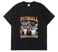 Mr. Worldwide American Retro Unique Print Summer Short-Sleeved Thin Quality Cotton Casual Loose Men T-Shirt Oversized Hip Hop Black T-Shirt Black XL