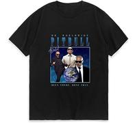 Mr.Worldwide Homage T Shirt Men Womwn European and American Trend All-Match T-Shirt Male Fashion Print Short Sleeve Tees Black