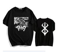 MR.YATCLS Berserk Tshirt - Anime Japonais Manga Berserk Guts T-Shirt Imprimé Unisexe - Anime Cosplay Costume Col Rond Manches Courtes Tee Hommes/Femmes