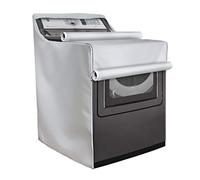 Mr.You Housse pour machine à laver/sèche-linge, adaptée aux machines à chargement par le haut et à chargement frontal, imperméable, anti-poussière modérément avec revêtement argenté (W73D28H40In, plus