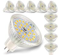 MR16 LED Lampen Warmweiß 2700K, 10er Pack MR16 GU5.3 LED 5W Ersatz für 50W 40W 35W Halogen Lampe, 500LM LED Leuchtmittel 120°Abstrahwinkel, AC/DC 12V, Hohe CRI 83 Ra, Kein Flimmern, Nicht Dimmbar