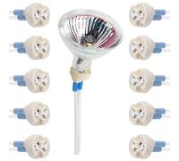 MR16 Support de Lampe pour LED Halogène, Connecteur De Ampoule, Céramique Douille Base, 10 Pièces Culot Connecteur Base en Créramique, MR16 Support de Lampe, pour G4, GU5.3, GY6.35, GX5.3, GZ4, MR11