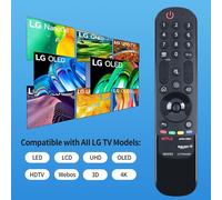 Mr21Ga Mr23Ga Télécommande De Rechange Pour Lg Smart Tv 55Up75006Lf Mr21Gc (Pas De Voix Et D'Aiguilles)