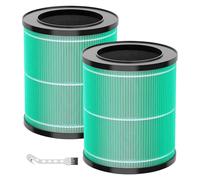 MR2566 Lot de 2 filtres de rechange compatibles avec le purificateur d'air MORENTO MR2566 Version 3 en 1 H13 True HEPA et filtre à air à charbon actif