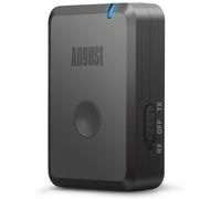 Mr260 2-In-1 Bluetooth Transmitter/Receiver - 3.5 Mm Jack / Rca Audio Adapter, Low Latency And Wireless Sound Transmission For Tv Hifi System Headphones Rechargeable 13h Battery Life - Black
