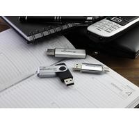 Mr937 Clé Usb 64Gb Argent Combo Flash Drive Usb 3.1+Typ C