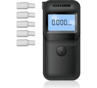 MR997 Testeur d'alcool portable Détecteur d'alcool de haute précision Testeur d'haleine compact Ethylotest électronique de haute sensibilité Affichage LCD avec trois voyants lumineux