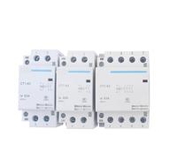 MRANADLDF Contacteur de démarrage Domestique AC CT1 CT1-63 32 A 40 A 63 A 4 pôles 220 V 230 V 50 ou 60 Hz for Rail DIN, 1 pièce(3NO1NC-63A)