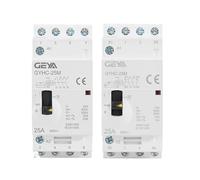 MRANADLDF Contacteur modulaire Domestique AC GYHC 4P 25A 4NO ou 2NO2NC 220V/230V 50/60HZ DIN Rail Type Manuel(4p 25a 4no 220v)