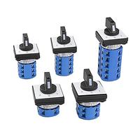 MRANADLDF Interrupteur LW26-20 1/2/3/4/5 inverseur de Phase 20 A, Interrupteur Coupure Polyvalent 440 V A, 1-0-2(LW26-20-2)