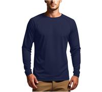 Mrat Chemise de protection solaire pour homme, manches longues, UPF 50+, haut de performance de défense UV, T-shirt léger à séchage rapide pour la pêche en plein air, pull de sport évacuant l'humidité