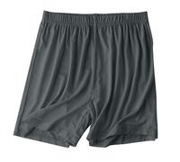 Mrat Short de pyjama pour femme en modal doux taille haute couleur unie short de nuit confortable pour yoga, gym, course à pied, vêtements de nuit grande taille M-4XL, Gris foncé #10, 3XL