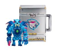 MrBeast Lab à collectionner, Apex Beast Panther, 15,8 cm, Très détaillée, Emballage de qualité, 13 points d’articulation, Mâchoire puissante, 2 à collectionner, Apex Beast Tiger et Apex Beast Panther