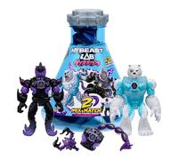 MrBeast Lab Hybrids Coffret Multiple, Découvre différentes Parties du Corps pour créer 2 Figurines, Inclut des éléments du Golden Panther Dragon, Fusionne des créatures, + de 30 à Collectionner