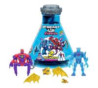 MrBeast Lab Lot Multiple Hybrides, révèle différentes pièces Hybrides pour créer 2 Figurines d'action Mix & Match, Plus des Parties du Dragon panthère dorée, fusionner des Millions de Combinaisons de