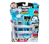 Moose Toys Figurines MrBeast Lab Swarms – Verse d'eau & secoue: 5 créatures 2,5 cm – Plus de 100