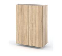 MRBLS Armoire de salle de bain (Sonoma) - 1 pièce - Armoire suspendue pour salle de bain - Armoire murale de salle de bain - 60 x 80 x 30 cm (l x H x P)