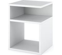 MRBLS_HOME Table de nuit Blanc - Table de nuit - Meuble moderne sans tiroirs pour votre chambre - Petite commode 41cmx32cmx30