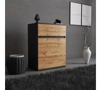 MRBLS_HOME Wotan - Commode 60 x 78 x 35 cm (l x H x P) avec 1 tiroir et porte - Commode étroite ou table de chevet pour chambre à coucher, couloir - Beaucoup d'espace de rangement dans un petit espace