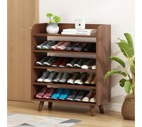 MRBVAOXVD Banc de Chaussures, Armoire de Chaussures Indémoderne, Étiquette À Chaussures En Bois Ultra-Mince de Capacité À La Porte de La Maison, Organisateur de Cabinet de Chaussures Indéavec Stockage