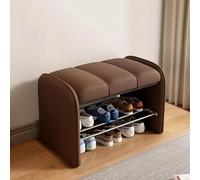 MRBVAOXVD Banc de Chaussures, Banc de Chaussures, Avec Faux Cuir Rembourré Organizateur de Porte-Chaussures Moderne Fin Du Lit Banc Pour L'Entrée Chambre À Coucher Closet Salon Couloir/Br/60 * 37 * 45