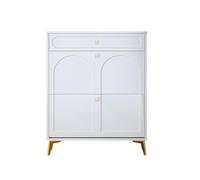 MRBVAOXVD Banc de Chaussures, Cabinet de Chaussures de Compartiment Pliant En Bois, Boîte de Stockage de Chaussures Indépendante Avec Espace de Stockage Ouvert, Cabinet de Chaussures Moderne Armoire d