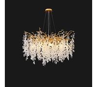 MRBVAOXVD de Moderne de Luxe Rond -S Américains Européens de Style Français, Pour Le Salon Chambre À Coucher Foyer - Éclairage En Verre/120 Cm