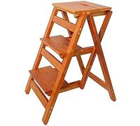 MRBVAOXVD Escaliers, Chaise D'Escalier Pliable En Bois Avec 3 Étapes Tabouret de Stand D'Usine Multifonctionnel Avec Étagère de Stockage Chaise D'Escalier Portable Et Antidérapante/6