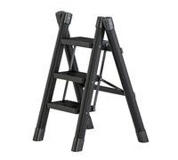 MRBVAOXVD Escaliers, Escalier À Étapliant Escalier À Chaise Pour La Maison Escalier À 2 Étapes Multifonctionnel Pour Placard Cuisine Tabouret D'Escalier Intérieur Compact Pourtits Espaces/Néron/3 Étas